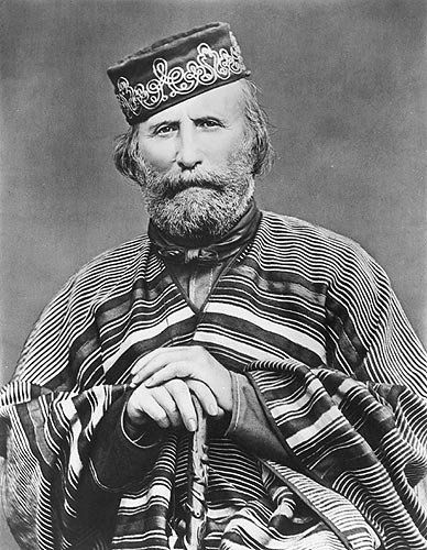 Giuseppe Garibaldi, c. 1866. Fece del Risorgimento la sua Religione e noi Italiani riconosciamo in lui un Santo della fede laica nell'Italia Unita.