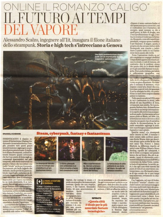 Il Secolo XIX, 20 agosto 2014