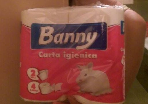 Senza nemmeno farlo apposta, Tapiro e compagna pochi giorni fa mi hanno inviato questa foto dalla loro vacanza in Puglia: il rotolo”banny”. SIGH.