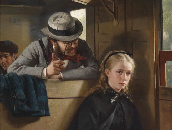 "Signorina, eh eh, vuole vedere la mia teiera? Eh eh. Vuole?" (The Irritating Gentleman, Berthold Woltze, 1874)